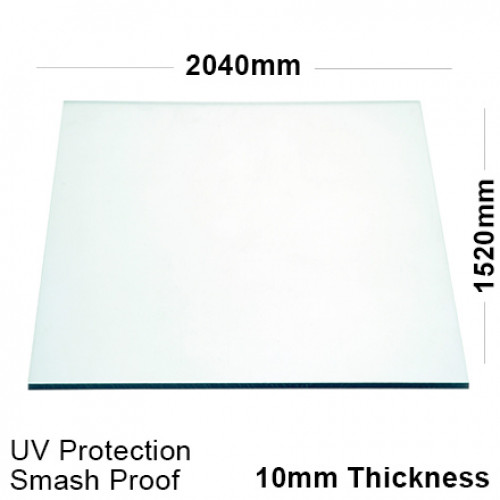 10mm Clear Polycarbonate Sheet 2040 x 1520