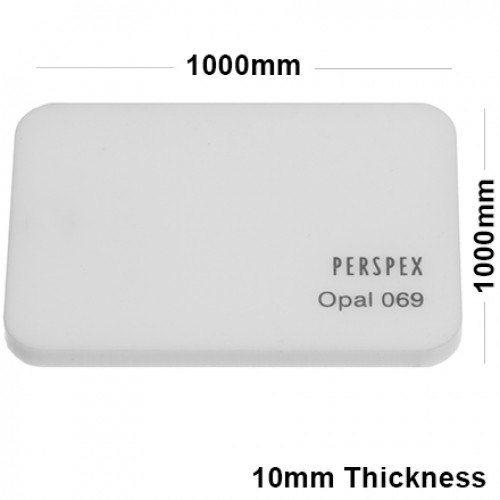 10mm Opal Acrylic Sheet 1000 x 1000
