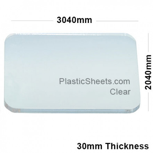 30mm Clear Acrylic Sheet 2040 x 3040