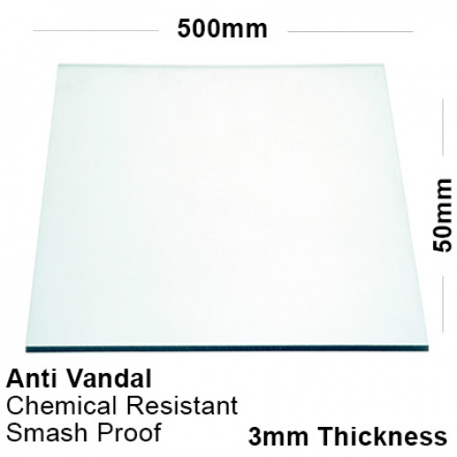 3mm Clear PETG Sheet 500 x 500