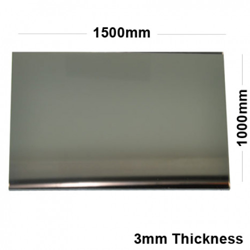 3mm Silver Acrylic Mirror Sheet 1500 x 1000