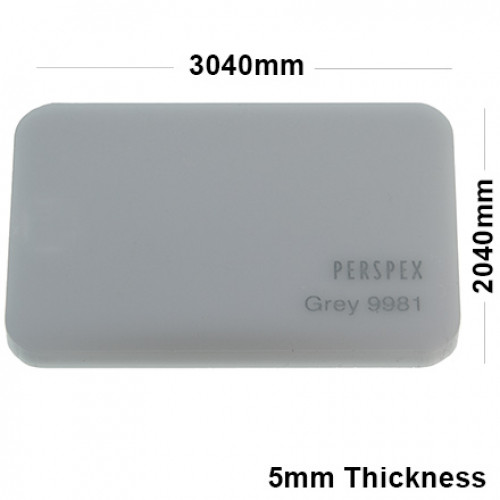 5mm Grey Acrylic Sheet 2040 x 3040