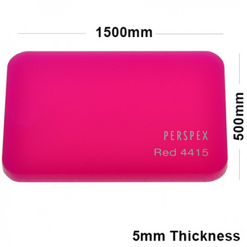 5mm Pink Acrylic Sheet 1500 x 500