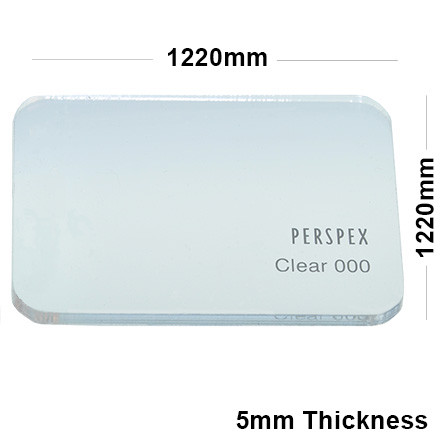 5mm Clear Acrylic Sheet 1220 x 1220