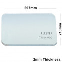 2mm Clear Acrylic Sheet (A4) 297 x 210