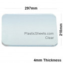 4mm Clear Acrylic Sheet 297 x 210