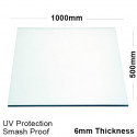 6mm Clear Polycarbonate Sheet 1000 x 500