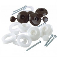 10mm Fixing Buttons (Pack of 10) White