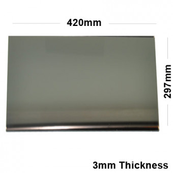 3mm Silver Acrylic Mirror A3 Sized Sheet 420 x 297