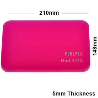 5mm Pink Acrylic Sheet 210 x 148