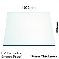 10mm Clear Polycarbonate Sheet 1000 x 500