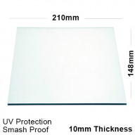 10mm Clear Polycarbonate Sheet 210 x 148