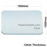 12mm Clear Acrylic Sheet 1000 x 1000