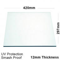 12mm Clear Polycarbonate Sheet 297 x 420