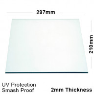 2mm Clear Polycarbonate Sheet 297 x 210