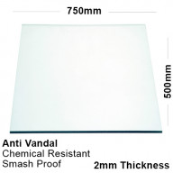 2mm Clear PETG Sheet 750 x 500