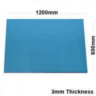 3mm Blue Acrylic Mirror Sheet 1200 x 600