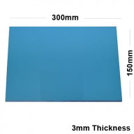 3mm Blue Acrylic Mirror Sheet 300 x 150