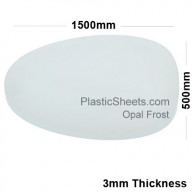 3mm Opal Frosted Acrylic Sheet 1500 x 500