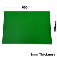 3mm Green Acrylic Mirror Sheet 600 x 300