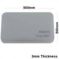 3mm Grey Acrylic Sheet 500 x 500