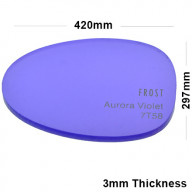 3mm Purple Frosted Acrylic Sheet 420 x 297