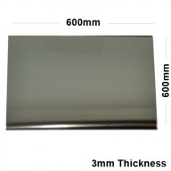 3mm Silver Acrylic Mirror Sheet 600 x 600