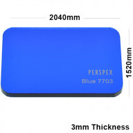 3mm Dark Blue Tinted Acrylic Sheet 2040 x 1520