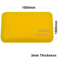 3mm Yellow Acrylic Sheet 1000 x 1000