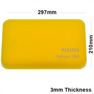 3mm Yellow Acrylic Sheet 297 x 210