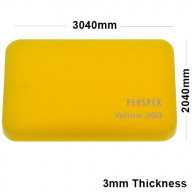 3mm Yellow Acrylic Sheet 2040 x 3040