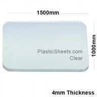 4mm Clear Acrylic Sheet 1500 x 1000