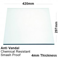4mm Clear PETG Sheet 297 x 420