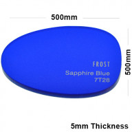 5mm Blue Frosted Acrylic Sheet 500 x 500