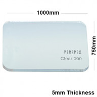 5mm Clear Acrylic Sheet 1000 x 750