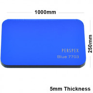 3mm Dark Blue Tinted Acrylic Sheet 1000 x 250