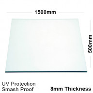 8mm Clear Polycarbonate Sheet 1500 x 500